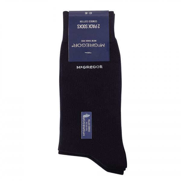 McGregor Crew Sok Navy 2-pack Heren & Dames King of Socks