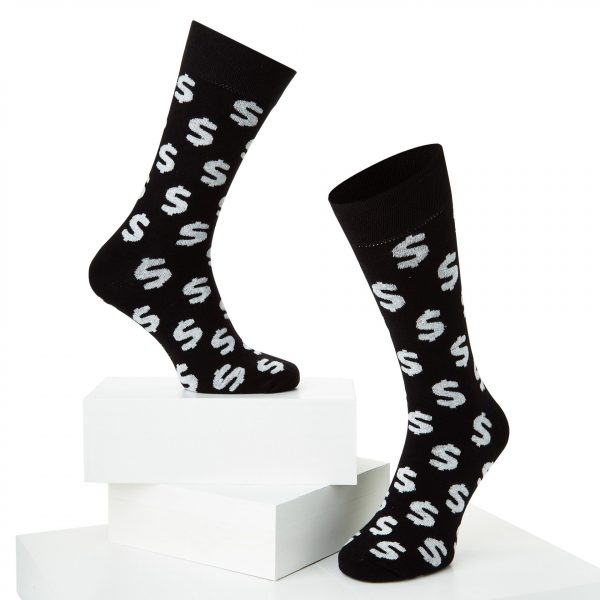 McGregor Black&White 4-pack Zwart Heren&Dames King of Socks