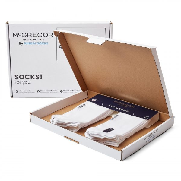 McGregor Sneaker Sok Wit/Zwart 6-pack Heren & Dames kopen?