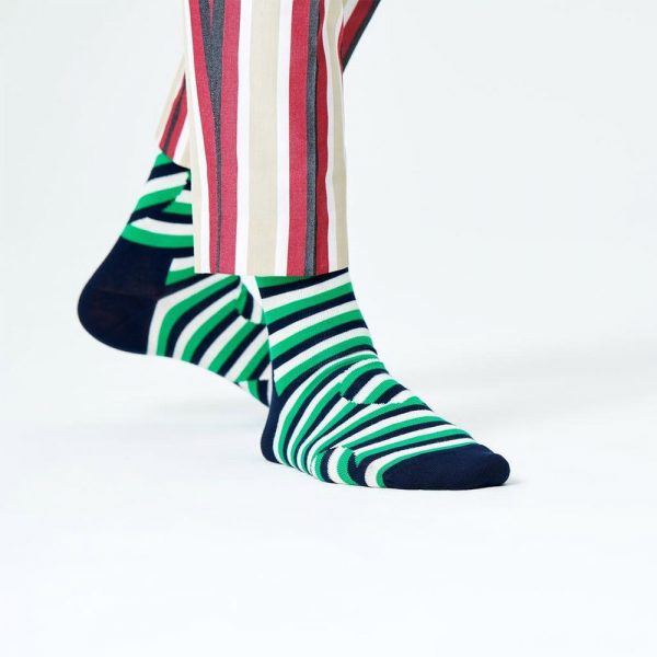 Happy Socks Jumbo Dot Stripe Groen Heren kopen?