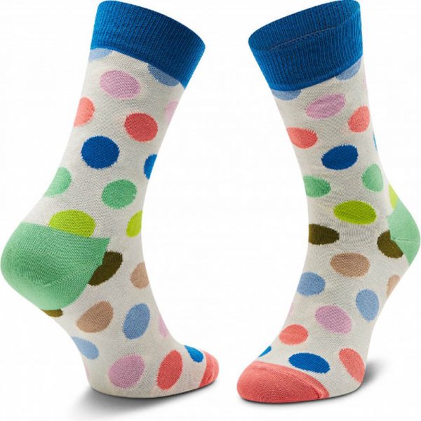 Happy Socks Big Dot Wit Dames | Morgen bezorgd! NU 6,95