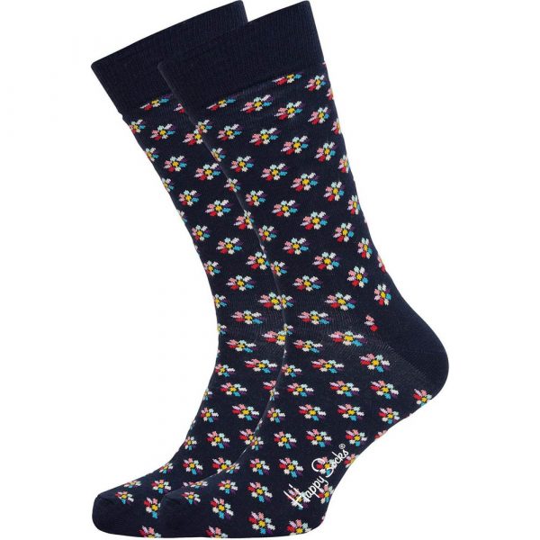 Happy Socks Multi Flower Blauw Dames | Morgen bezorgd!