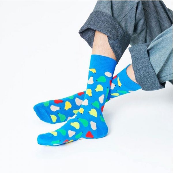 Happy Socks Pear Blauw Heren | Morgen bezorgd! NU 6,95
