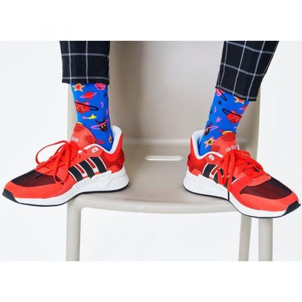 Happy Socks Space Cat Blauw Heren | Morgen bezorgd!